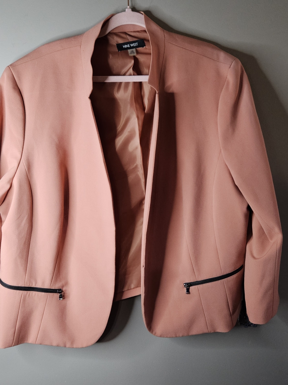 Nine West Women's Dusty Rose Open-Front Blazer